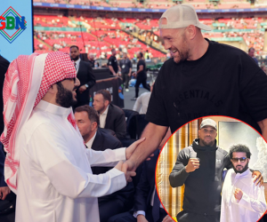 Turki Alalshikh reveals time for Anthony Joshua vs Tyson Fury fight wembley stadium 2am america las vegas when how who tickets uk usa wins saudi arabia matchroom eddie hearn