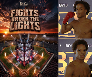 BiYu Promotions launches "Fights Under the Lights" with featuring the return of the Grandy Twins amateur record career tickets buy watch fight results highlights boxrec how to watch