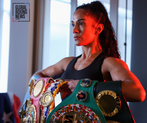 Amanda Serrano aims to break boxing record in historic first-ever 12-round world title fight Lucrecia Manzur boxrec wiki katie taylor highlights hostory female boxer champion puerto rico
