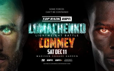 Vasiliy Lomachenko lightweight showdown with Richard Commey all set for December 11 at Madison Square Garden fight time date tv channel live stream links
