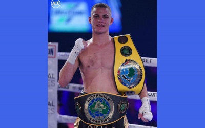 Unbeaten Australian bantamweight Vegas Larfield takes step up in class in next fight time may 7 date tv channel tickets brisbane boxrec boxer tony tolj ace boxing