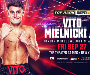 Vito White Magic Mielnicki Jr. returns against Daniel Buciuc on Sandy Ryan-Mikaela Mayer card New Jersey prospect fight oddschecker predictions tv channel how to watch espn top rank wiki boxrec