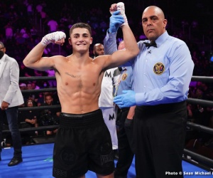 Sampson Boxing signs red hot middleweight Vito Mielnicki Jr. wbo global wiki boxrec amateur pro record warch fight highlights