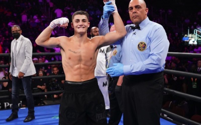 Sampson Boxing signs red hot middleweight Vito Mielnicki Jr. wbo global wiki boxrec amateur pro record warch fight highlights
