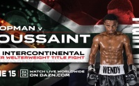 Wendy Toussaint vs Shervantaigh Koopman on June 15 Wendy Toussaint faces Shervantaigh Koopman for the IBO Intercontinental super-welterweight title boxrec results bets