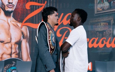 Xander Zayas and Abass Baraou prepared for Saturday unification showdown in Puerto Rico what time start when to watch how top rank classics live results boxrec
