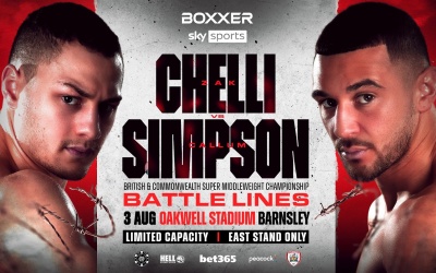 Battle Lines boxxer Zak Chelli vs Callum Simpson sky sports how to watch oddschecker betting odds bet365 hell energy that prize guy betting odds bets uk barnsley tickets