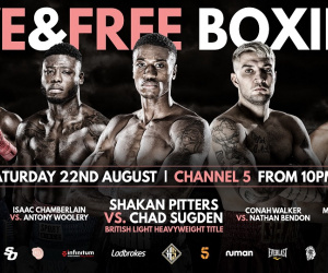 Shakan Pitters vs Chad Sugden: official weights and running order for Hennessy Sports bill