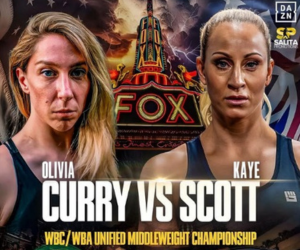 Olivia Curry and Kaye Scott will battle for the vacant WBC women’s middleweight world championship on September 19, 2025, at the historic Fox Theatre in Detroit, Michigan